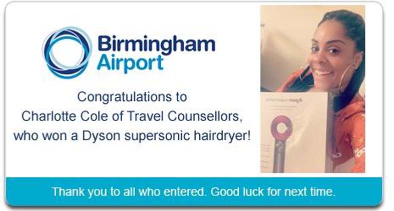 Birmingham Airport Competition Winner